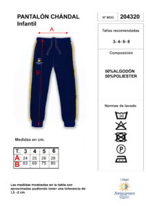 PANTALÓN CHANDAL INFANTIL